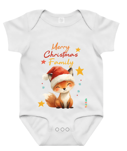 fox santa- Body de bebé